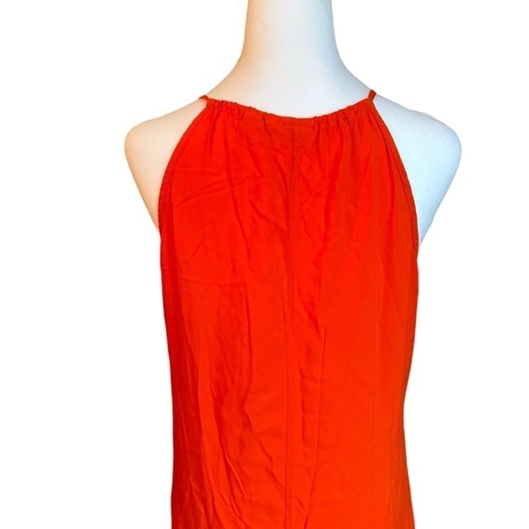 New York & Company Orange Halter Midi Dress Size M - Picture 8 of 17